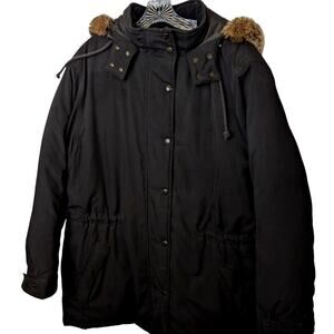 Jones NY Sport Jacket Parka Sz XL bust 47"Length 31" Sleeve 22.5" spot as shown